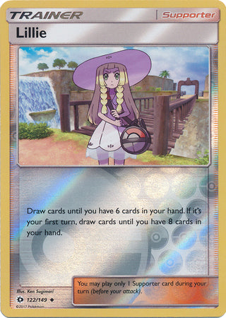 Sun &amp; Moon - 122/149 - Lillie - Reverse Holo