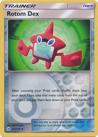 Sun &amp; Moon - 131/149 - Rotom Dex - Reverse Holo