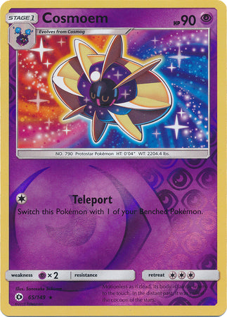 Sun &amp; Moon - 065/149 - Cosmoem - Reverse Holo