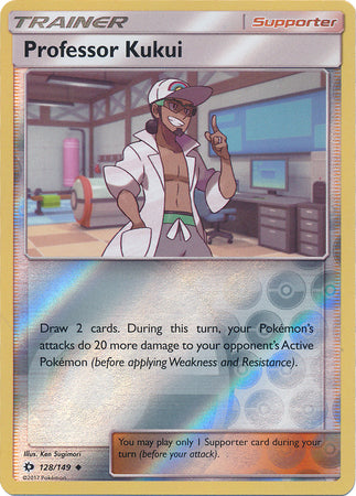 Sun &amp; Moon - 128/149 - Professor Kukui - Reverse Holo