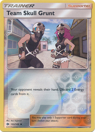 Sun &amp; Moon - 133/149 - Team Skull Grunt - Reverse Holo