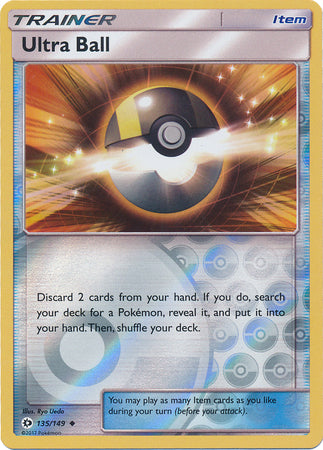 Sun &amp; Moon - 135/149 - Ultra Ball - Reverse Holo