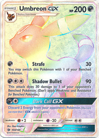 Sun &amp; Moon - 154/149 - Umbreon GX