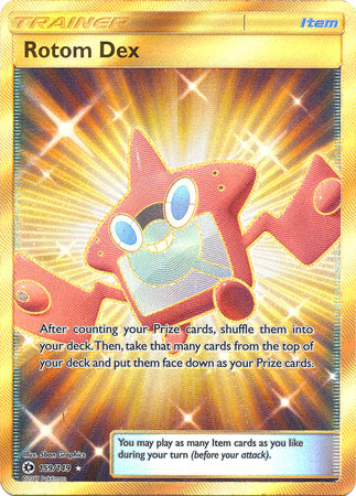 Sun &amp; Moon - 159/149 - Rotom Dex (Gold)