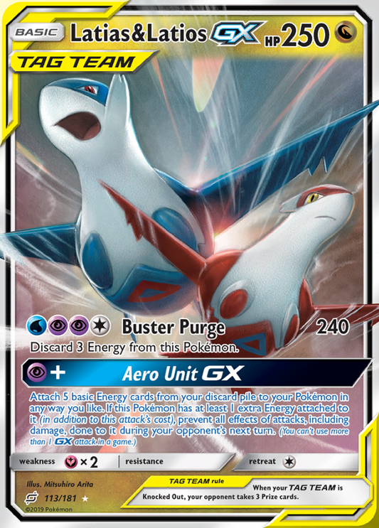 Team Up - 113/181 - Latias &amp; Latios GX (Tag Team)