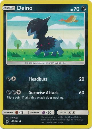 Crimson Invasion - 060/111 - Deino - Reverse Holo