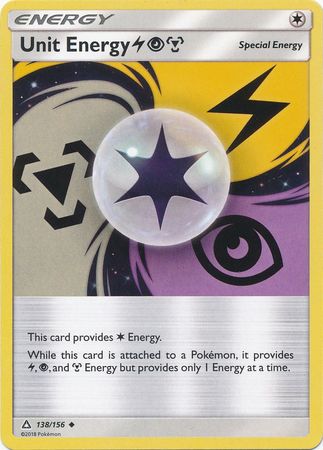 Ultra Prism - 138/156 - Unit Energy (Lightning, Psychic &amp; Metal)