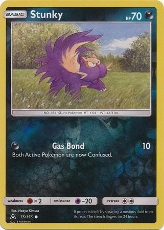 Ultra Prism - 075/156 - Stunky - Reverse Holo