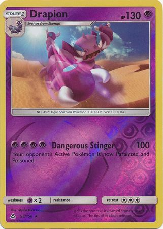 Ultra Prism - 055/156 - Drapion - Reverse Holo