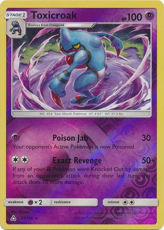 Ultra Prism - 057/156 - Toxicroak - Reverse Holo