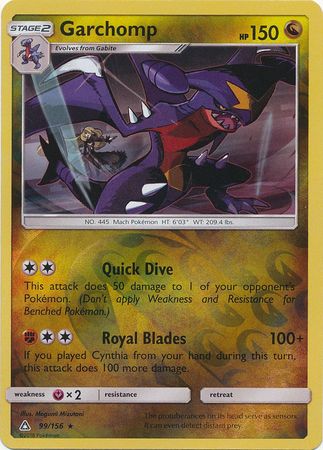 Ultra Prism - 099/156 - Garchomp - Reverse Holo