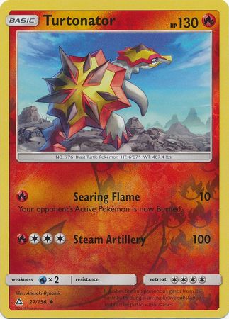 Ultra Prism - 027/156 - Turtonator - Reverse Holo