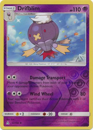 Ultra Prism - 052/156 - Drifblim - Reverse Holo