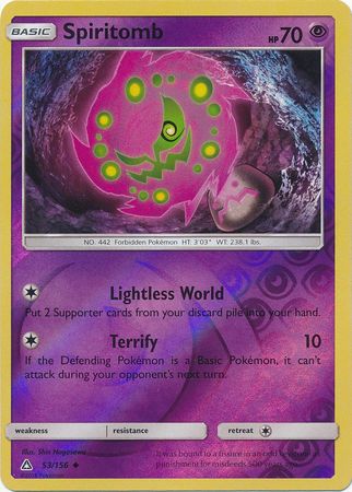 Ultra Prism - 053/156 - Spiritomb - Reverse Holo