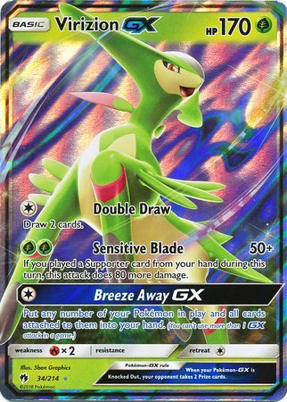 Lost Thunder - 034/214 - Virizion GX