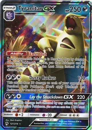 Lost Thunder - 121/214 - Tyranitar GX