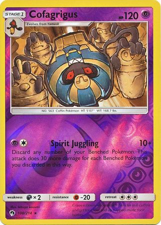 Lost Thunder - 100/214 - Cofagrigus - Reverse Holo