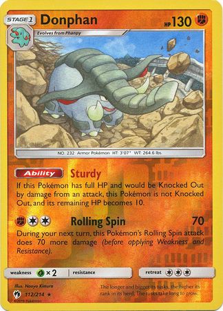 Lost Thunder - 112/214 - Donphan - Reverse Holo