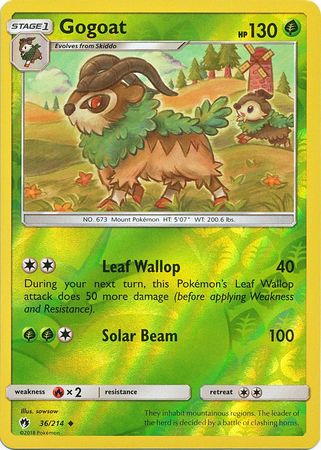 Lost Thunder - 036/214 - Gogoat - Reverse Holo