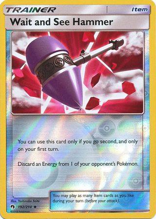 Lost Thunder - 192/214 - Wait and See Hammer - Reverse Holo