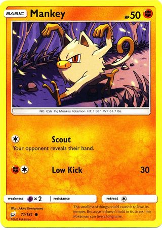 Team Up - 071/181 - Mankey