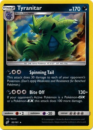 Team Up - 085/181 - Tyranitar - Holo