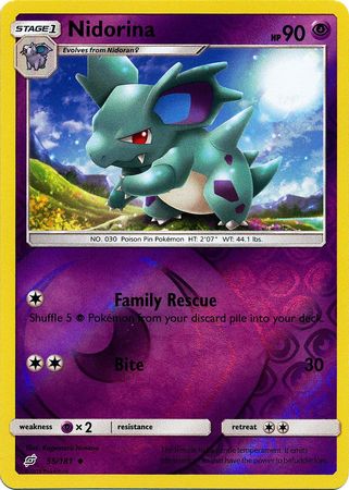 Team Up - 055/181 - Nidorina - Reverse Holo