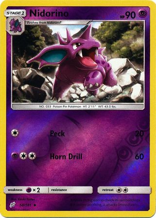 Team Up - 058/181 - Nidorino - Reverse Holo