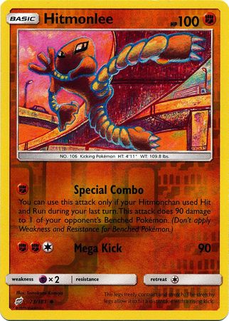 Team Up - 073/181 - Hitmonlee - Reverse Holo