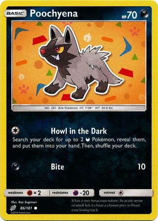 Team Up - 086/181 - Poochyena - Reverse Holo