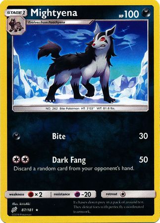 Team Up - 087/181 - Mightyena - Reverse Holo