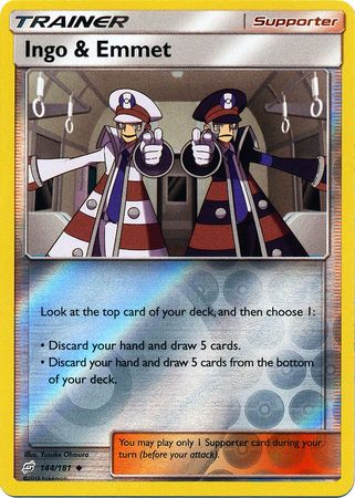 Team Up - 144/181 - Ingo &amp; Emmet - Reverse Holo