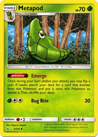 Unbroken Bonds - 003/214 - Metapod
