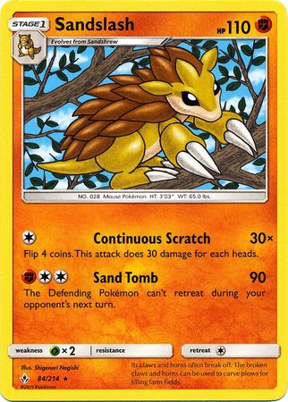 Unbroken Bonds - 084/214 - Sandslash