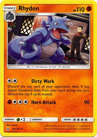 Unbroken Bonds - 094/214 - Rhydon