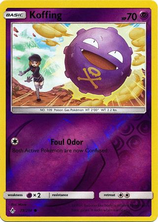 Unbroken Bonds - 073/214 - Koffing - Reverse Holo
