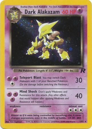 Team Rocket - 001/082 - Dark Alakazam - Holo
