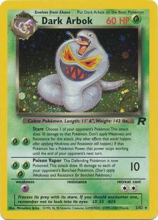 Team Rocket - 002/082 - Dark Arbok - Holo