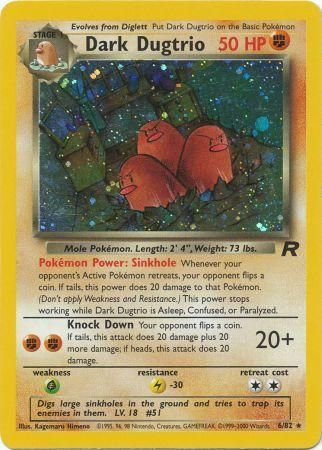 Team Rocket - 006/082 - Dark Dugtrio - Holo