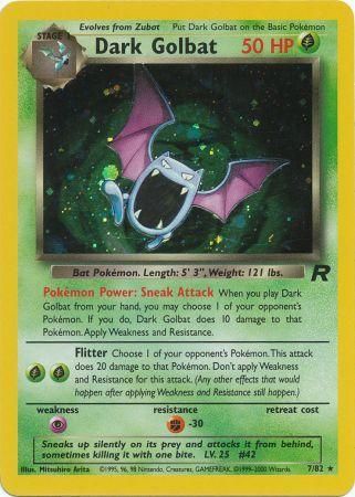 Team Rocket - 007/082 - Dark Golbat - Holo