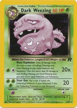 Team Rocket - 014/082 - Dark Weezing - Holo