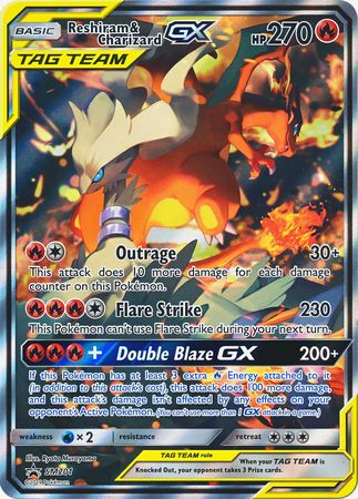 Black Star Promos - SM201 - Reshiram &amp; Charizard GX (Tag Team)