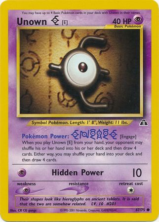 Neo Discovery - 067/075 - Unown [E]