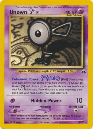 Neo Discovery - 048/075 - Unown [F]