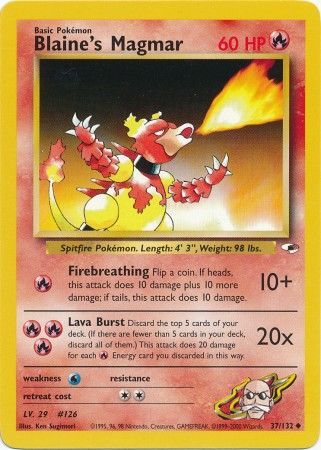 Gym Heroes - 037/132 - Blaine's Magmar