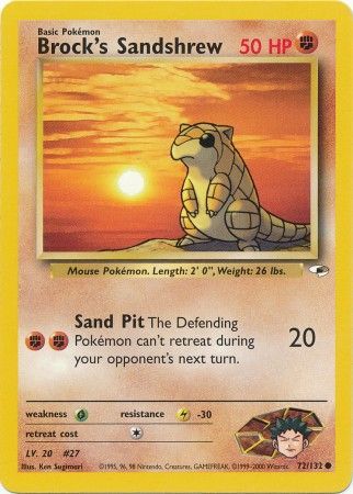 Gym Heroes - 072/132 - Brock's Sandshrew