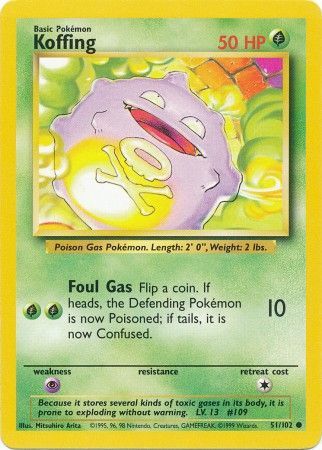 Base Set - 051/102 - Koffing