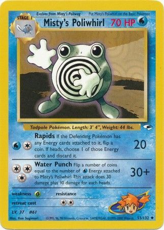 Gym Heroes - 053/132 - Misty's Poliwhirl