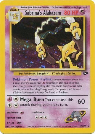 Gym Challenge - 016/132 - Sabrina's Alakazam - Holo