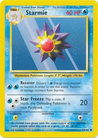 Base Set - 064/102 - Starmie